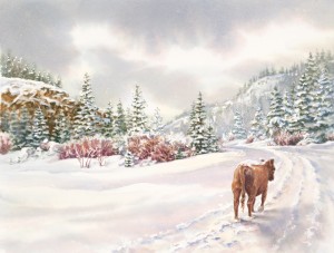 Saunter a Snowy Path